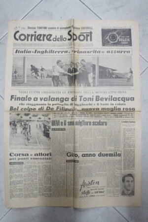 Corriere dello Sport Anno 33 n. 118 del 20 Maggio 1952 ed. Editoriale Corriere dello Sport