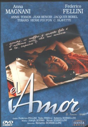 El Amor (Anna Magnani) - DVD Edizione Spagna PAL Regione 2, Lingua Spagnolo, Italiano incluso