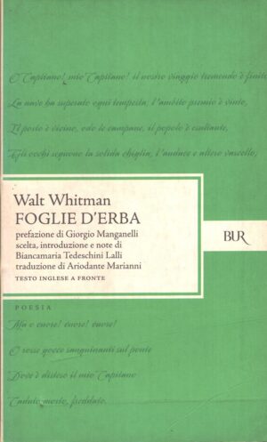 Foglie d'erba di Whitman, Walt ed. Rizzoli