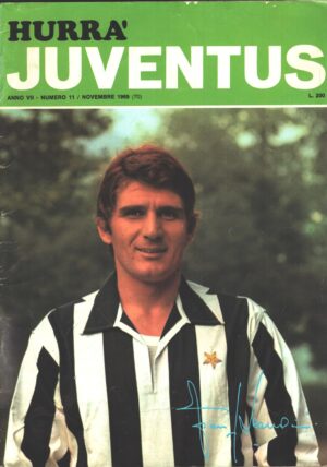 Hurrà Juventus n. 11 - Novembre 1969 - In copertina Gianfranco Leoncini