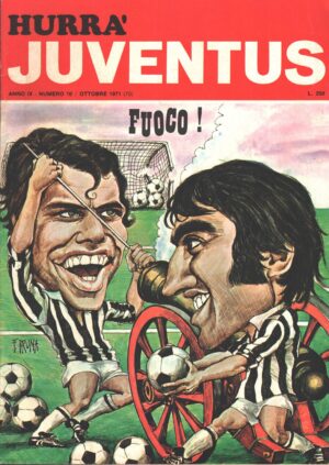 Hurrà Juventus n. 10 - Ottobre 1971 - In copertina Bettega, Anastasi