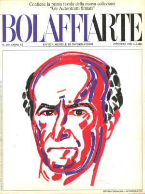 Bolaffi Arte n. 101 - Ottobre 1980 - In copertina Pietro Consagra Autoritratto ed. Bolaffi