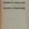Costituzione della Repubblica italiana - Constitution de la Republique Italienne ed. Segretariato Generale della Camera dei Deputati