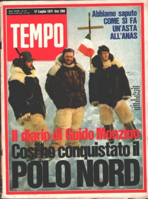 Rivista Tempo n. 29 del 17 Luglio 1971 - In copertina Guido Monzino