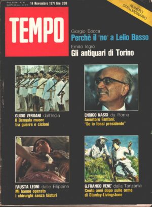 Rivista Tempo n. 46 del 14 Novembre 1971 ed. Aldo Palazzi