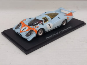 Porsche 917 LH Spark S1898 Gulf Salon 1969 1:43 # 1 Modellino Model car Azzurro