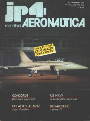 Rivista JP4 Aeronautica - n. 2 - Febbraio 1986 - In copertina Rafale ed. A.I.