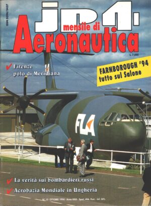 Rivista JP4 Aeronautica n. 10 - Ottobre 1994 - In copertina FLA ed. A.I.