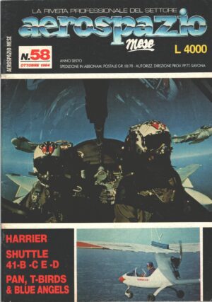 Rivista Aerospazio Mese n. 58 - Ottobre 1984 - In copertina Grumman A-6E Intruder ed. Aerospazio Editrice