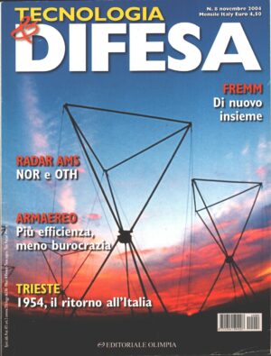 Rivista Tecnologia & Difesa n. 8 - Novembre 2004 - In copertina Antenne Radar ed. Olimpia