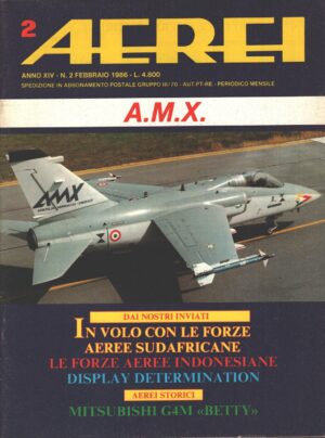 Rivista Aerei n. 2 - Febbraio 1986 - In copertina A.M.X. ed. Delta