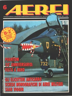 Rivista Aerei n. 6 - Giugno 1989 - In copertina Saab 37 Viggen ed. Delta