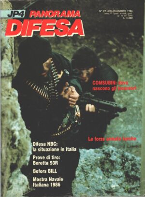 Rivista Panorama Difesa n. 27 - Luglio Agosto 1986 - In copertina Incursori della Marina ed. ED.A.I.
