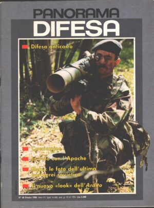Rivista Panorama Difesa n. 48 - Ottobre 1988 - In copertina lanciarazzi anticarro LAW80 ed. ED.A.I.