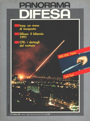 Rivista Panorama Difesa n. 75 - Marzo 1991 - In copertina lancio di un Patriot ed. ED.A.I.