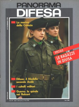 Rivista Panorama Difesa n. 95 - Gennaio 1993 - In copertina Ragazze in divisa ed. ED.A.I.