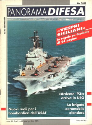 Rivista Panorama Difesa n. 106 - Gennaio 1994 - In copertina Incrociatore Giuseppe Garibaldi ed. ED.A.I.