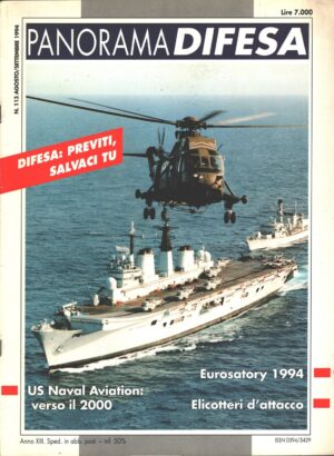 Rivista Panorama Difesa n. 113 - Agosto Settembre 1994 - In copertina HMS Invincible incrociatore ed. ED.A.I.