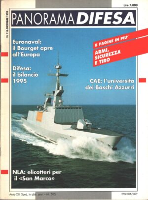 Rivista Panorama Difesa n. 116 - Dicembre 1994 - In copertina fregata La Fayette ed. ED.A.I.