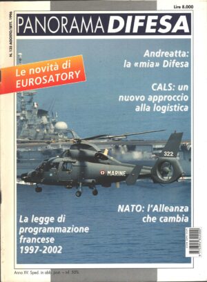 Rivista Panorama Difesa n. 135 - Agosto Settembre 1996 - In copertina AS 565 MA Pedro ed. ED.A.I.