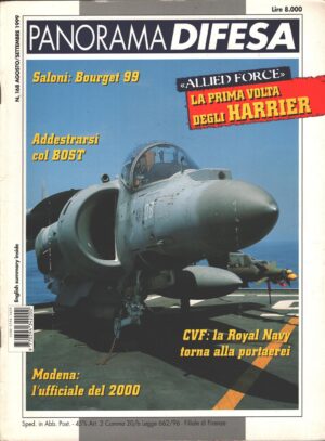 Rivista Panorama Difesa n. 168 - Agosto Settembre 1999 - In copertina AV-8B Plus ed. ED.A.I.