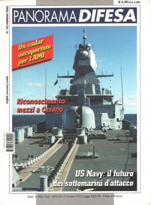 Rivista Panorama Difesa n. 195 - Febbraio 2002 - In copertina fregata Sachsen ed. ED.A.I.