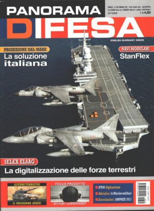 Rivista Panorama Difesa n. 305 - Febbraio 2012 - In copertina portaerei Cavour ed. ED.A.I.