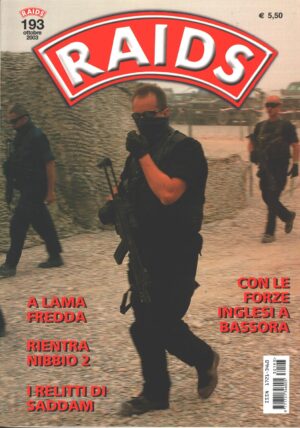 Rivista Raids n. 193 - Ottobre 2003 - In copertina squadra G.I.S. dei Carabinieri ed. Albertelli