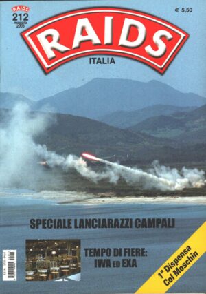 Rivista Raids n. 212 - Maggio 2005 - In copertina razzi MLRS ed. Albertelli