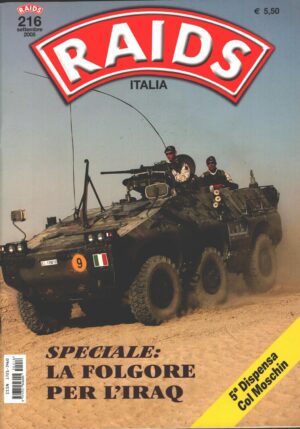 Rivista Raids n. 216 - Settembre 2006 - In copertina Puma 6x6 veicolo ruotato ed. Albertelli