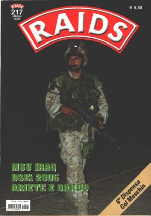 Rivista Raids n. 217 - Ottobre 2005 - In copertina Paracadutisti italiani ed. Albertelli