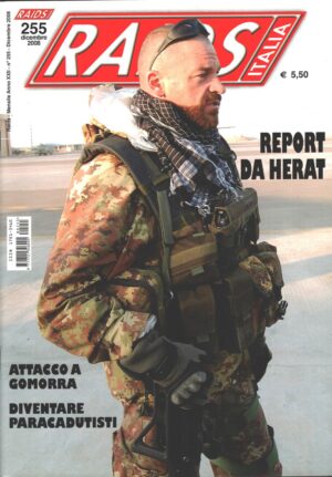 Rivista Raids Italia n. 255 - Dicembre 2008 - In copertina Ufficiale degli Alpini ed. Editoriale Lupo