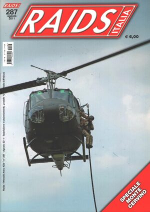 Rivista Raids Italia n. 287 - Agosto 2011 - In copertina AB-205 dell'AVES ed. Editoriale Lupo
