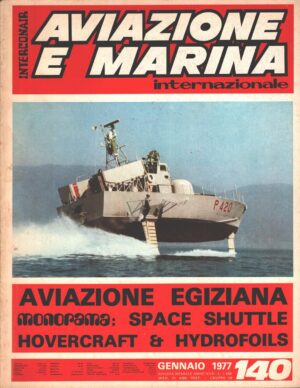 Rivista Aviazione e Marina n. 140 - Gennaio 1977 - In copertina Sparviero ed. Interconair