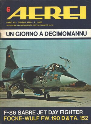 Rivista Aerei n. 6 - Giugno 1979 - In copertina F-104G Starfighter ed. Delta