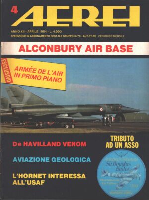 Rivista Aerei n. 4 - Aprile 1984 - In copertina caccia Dassault Mirage IV ed. Delta