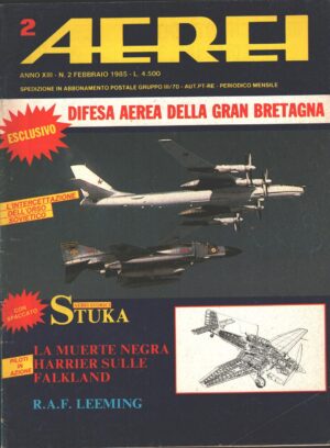 Rivista Aerei n. 2 - Febbraio 1985 - In copertina Phantom XV583/B ed. Delta
