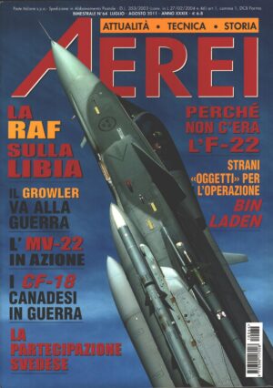 Rivista Aerei n. 64 - Luglio Agosto 2011 - In copertina Panavia Tornado ed. Delta