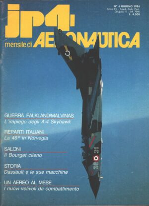 Rivista JP4 Aeronautica n. 6 - Giugno 1986 - In copertina Tornado ed. A.I.
