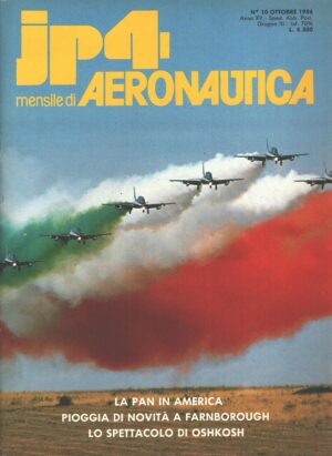 Rivista JP4 Aeronautica n. 10 - Ottobre 1986 - In copertina Frecce Tricolori ed. A.I.
