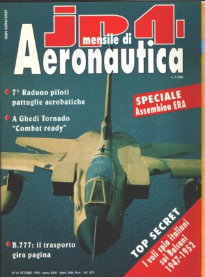 Rivista JP4 Aeronautica n. 10 - Ottobre 1995 - In copertina Panavia Tornado IDS ed. A.I.