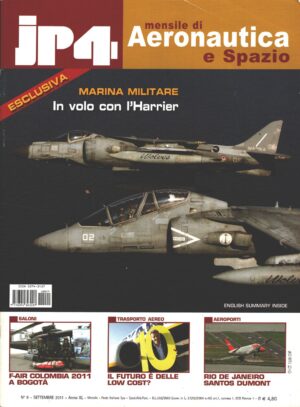 Rivista JP4 Aeronautica e Spazio n. 9 - Settembre 2011 - In copertina TAV-8B ed. EdiService