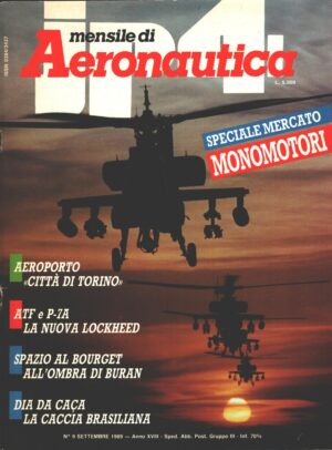 Rivista JP4 Aeronautica n. 9 - Settembre 1989 - In copertina AH-64 ed. EdiService