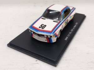 BMW 3.0 CSL 3.3L S6 Spark S1563 24h Le Mans 1973 1:43 Team BMW Motorsport #50 Amon/Stuck Modellino Model car Bianco Rosso Blu