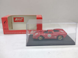 Ferrari 312P Coupe Best Model 9180 Bridgehamptom 1969 1:43 #12 Rodriguez Modellino Model car Rosso