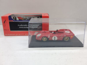 Model car 1:43Ferrari 312P Spy Best Model 9227 Monza 1969 1:43 #1 Andretti/Amon Modellino Model car Rosso