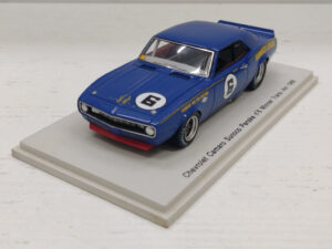 Chevrolet Camaro Sunoco Spark S2601 Winner Trans Am 1968 1:43 Team Penske Racing #6 Donohue Modellino Model car Blu