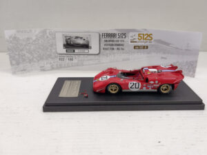 Ferrari 512S MG Model 1006 Chassis Can Am Mid Ohio 1970 1:43 Team Nart #20 Rodriguez DANNEGGIATO Modellino Model car Rosso