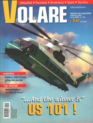 Rivista Volare  n. 254 - Febbraio 2005 - In copertina US101 ed. Domus