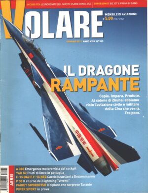 Rivista Volare n. 325 - Gennaio 2011 - In copertina Chengdu J-10 ed. Domus